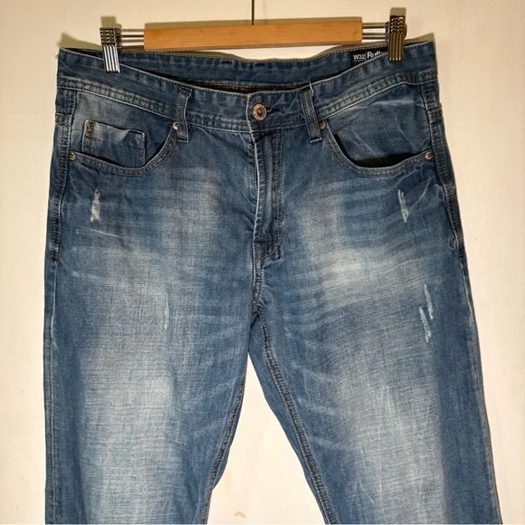 Buffalo David Bitton BDB Denim Blue Jeans Ruffler Basic | 32Wx32L - Picture 3 of 12